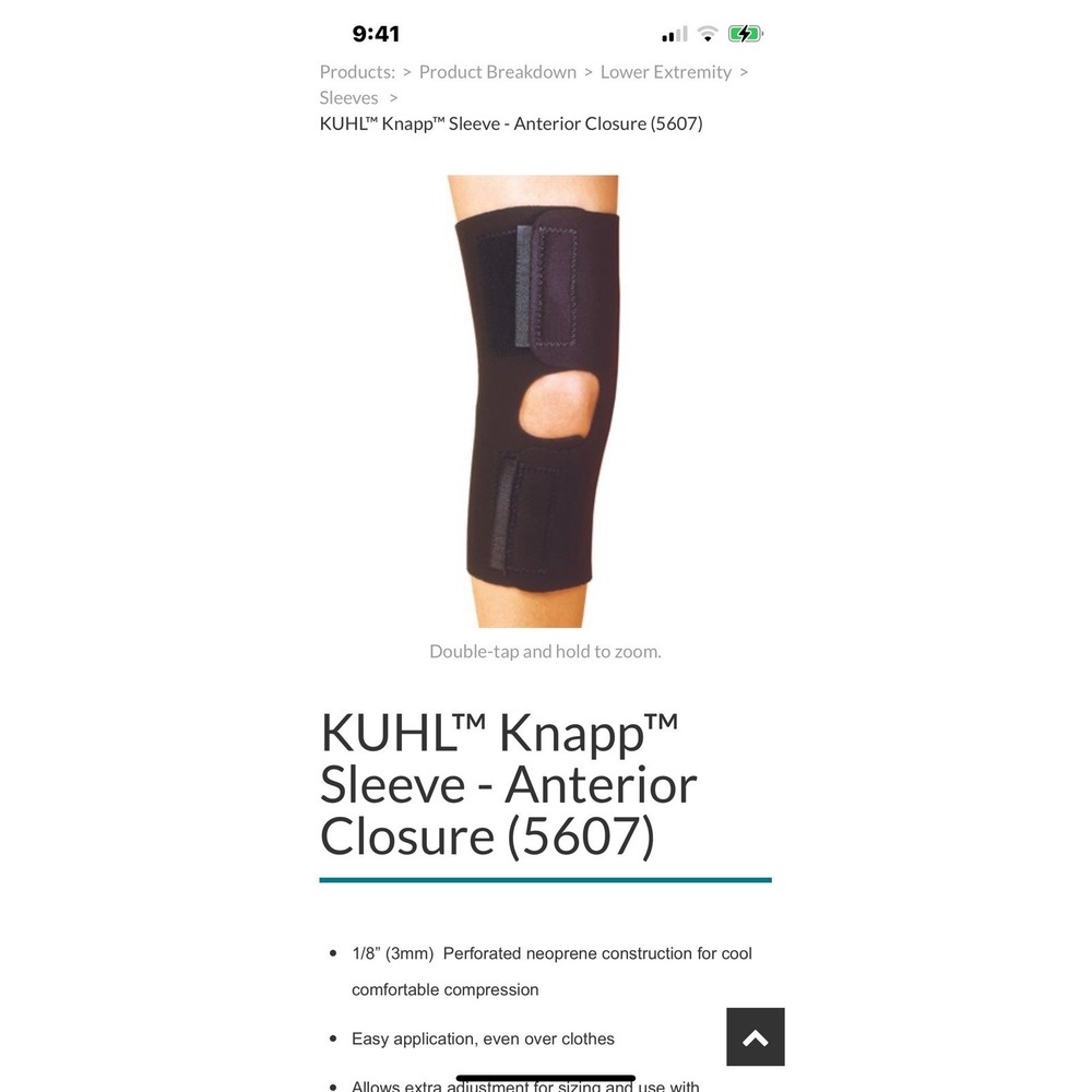 Hely & Weber KUHL Knapp Sleeve Anterior Closure (Black) Medium